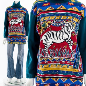 Zebra Jungle Art Print Sweatshirt