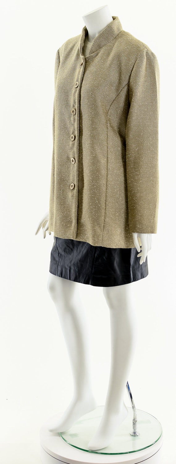 Beige Minimalist Duster,Tan Knit Tunic Coat,Vinta… - image 10