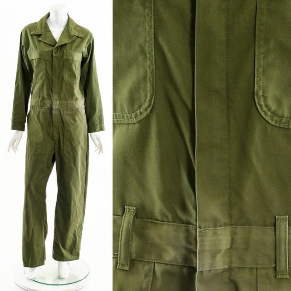 Green Workwear Coverall Jumpsuit,Military Issue J… - image 3