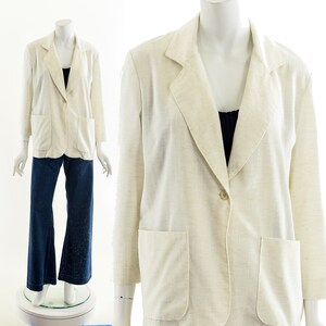 linen blazer,whitelinen jacket, summer jacket,spring blazer,spring jacket,summer blazer,vintage blazer,70s white blazer,vintage linen blazer