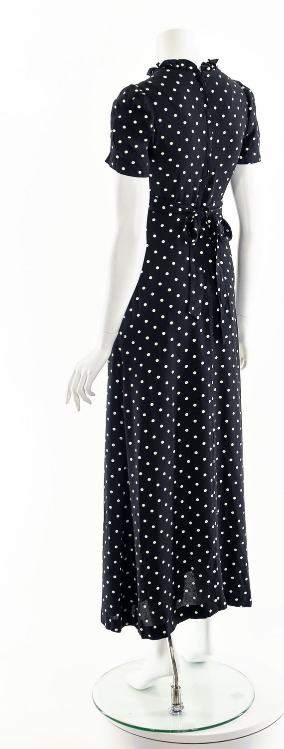 Polka Dot Maxi Dress,30s Inspired Dress,Vintage 3… - image 8