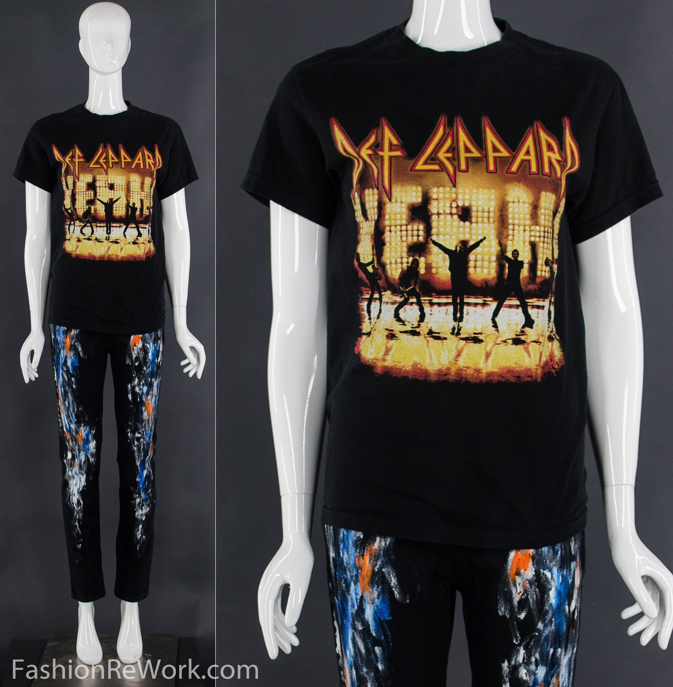Vintage DEF LEPPARD zwart T-shirt 