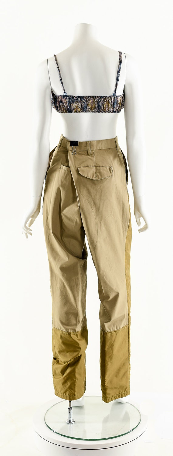 Minimalist Colorblock Patchwork Pants - image 7