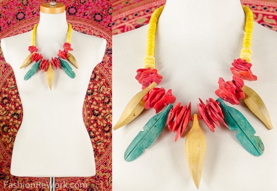 Carmen Miranda Necklace Tropical Fruit Necklace Ba