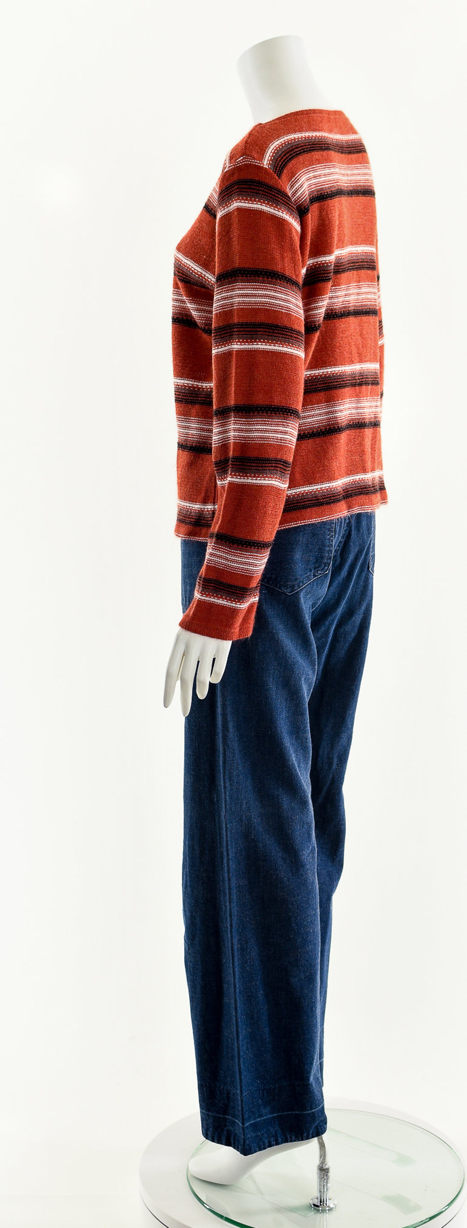 Spanish Sangria SweaterRed Striped SweaterVintage Spain Etsy