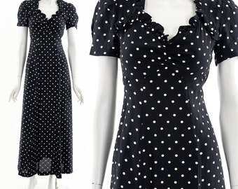 Polka Dot Maxi Dress 30s inspired