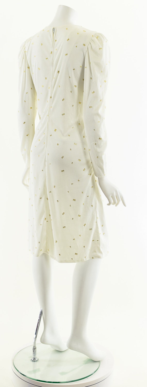 Grecian Goddess Dress,Champagne Speckled Dress,Wh… - image 6
