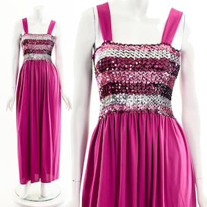 70s sequin maxi dress