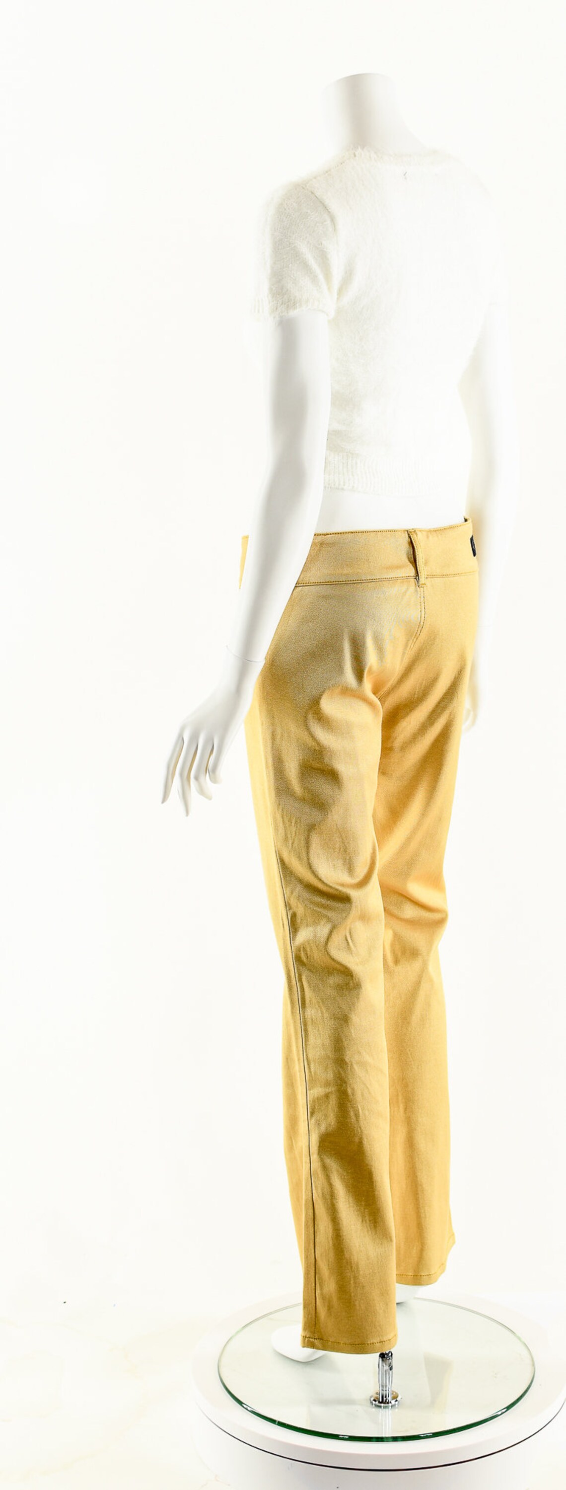 gold disco pants