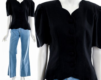 Blazer Peplum Preto