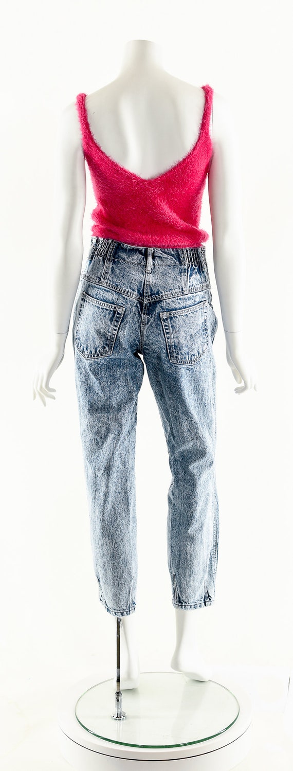 Acid Wash Jeans,Vintage Mom Jeans,Slim 80s Jeans,… - image 7