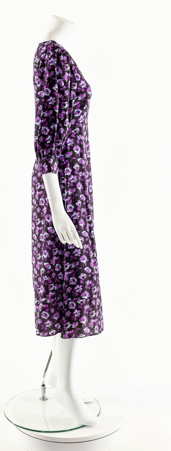 Silk Rose Dress,Rose Print Dress,Whimsical Romant… - image 3