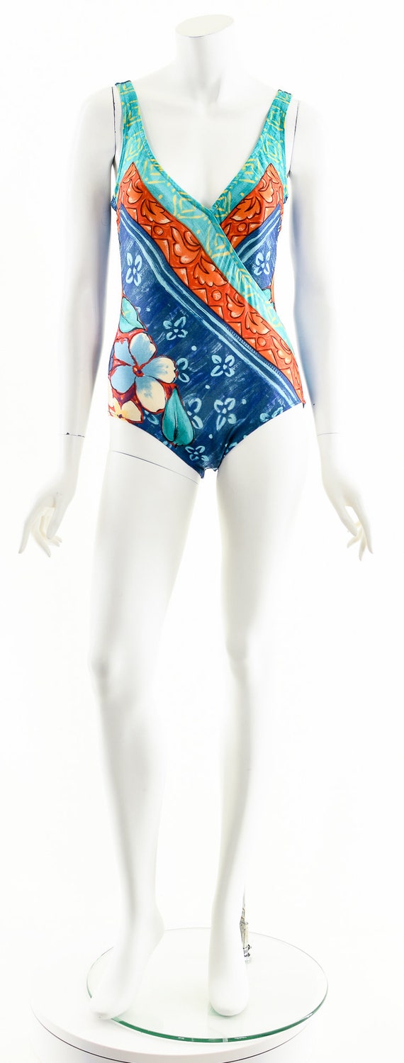 gottex abstract hawaiian vintage swimsuit,vintage… - image 4