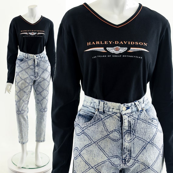 Harley Davidson Long Sleeve Tee,Vintage Harley Da… - image 2