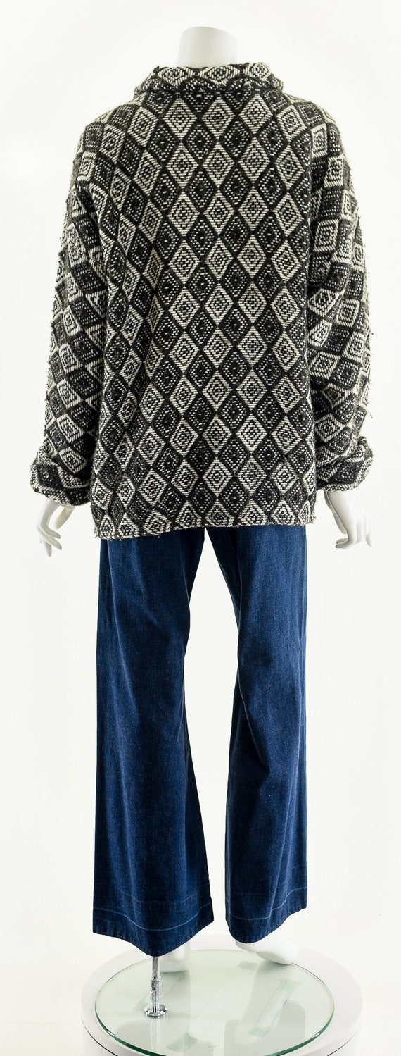 Diamond Alpaca Duster,Alpace Wool Sweater,Vintage… - image 7