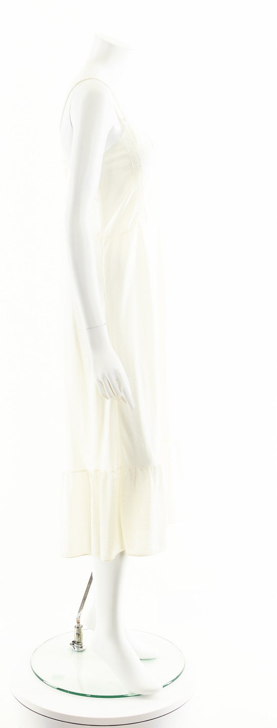 Bohemian White Slip,Vintage White Slip Dress,Vint… - image 5