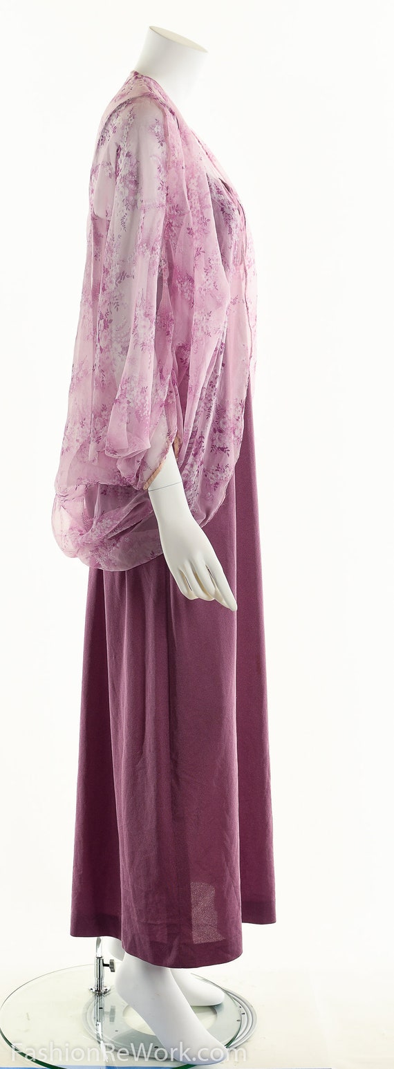 Purple Dress, 70's Purple Dress, Dress Set, Purpl… - image 7