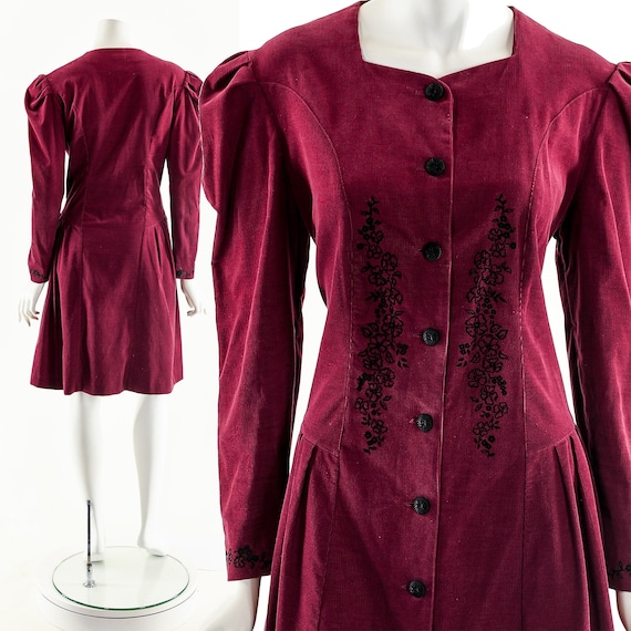 Laura Ashley Dress,Victorian Red Dress,Victorian I