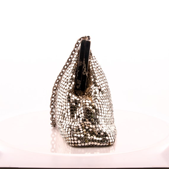 Whiting and Davis Silver Mesh Handbag - image 3