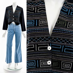 Boho Cropped Blazer Jacket