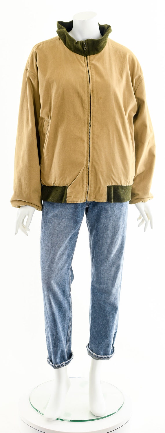 tan bomber jacket, wool jacket, reversible jacket… - image 4