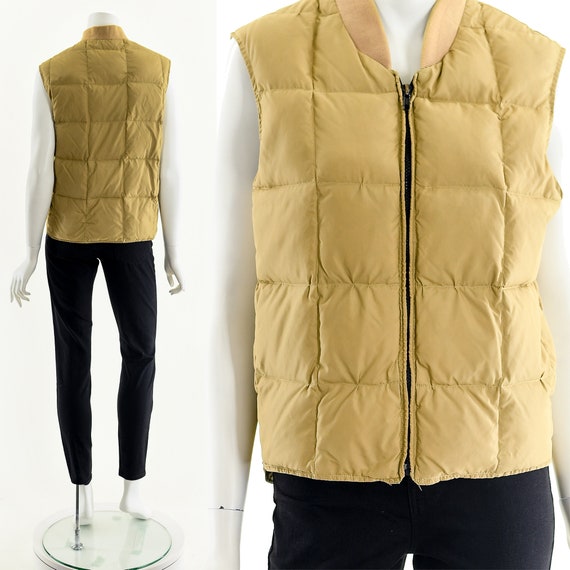 Quilted Puffer Vest,Down Quilt Vest,Vintage Hunti… - image 3