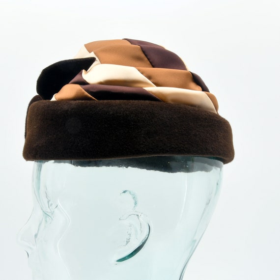 Chocolate Caramel Swirl Wrap Hat - image 3