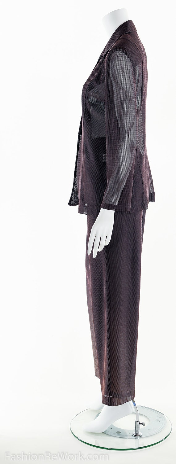 Minimalist Suit, MESH SUIT, Two Piece Suit, Auber… - image 6