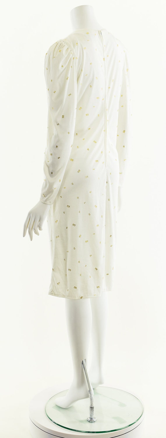 Grecian Goddess Dress,Champagne Speckled Dress,Wh… - image 8
