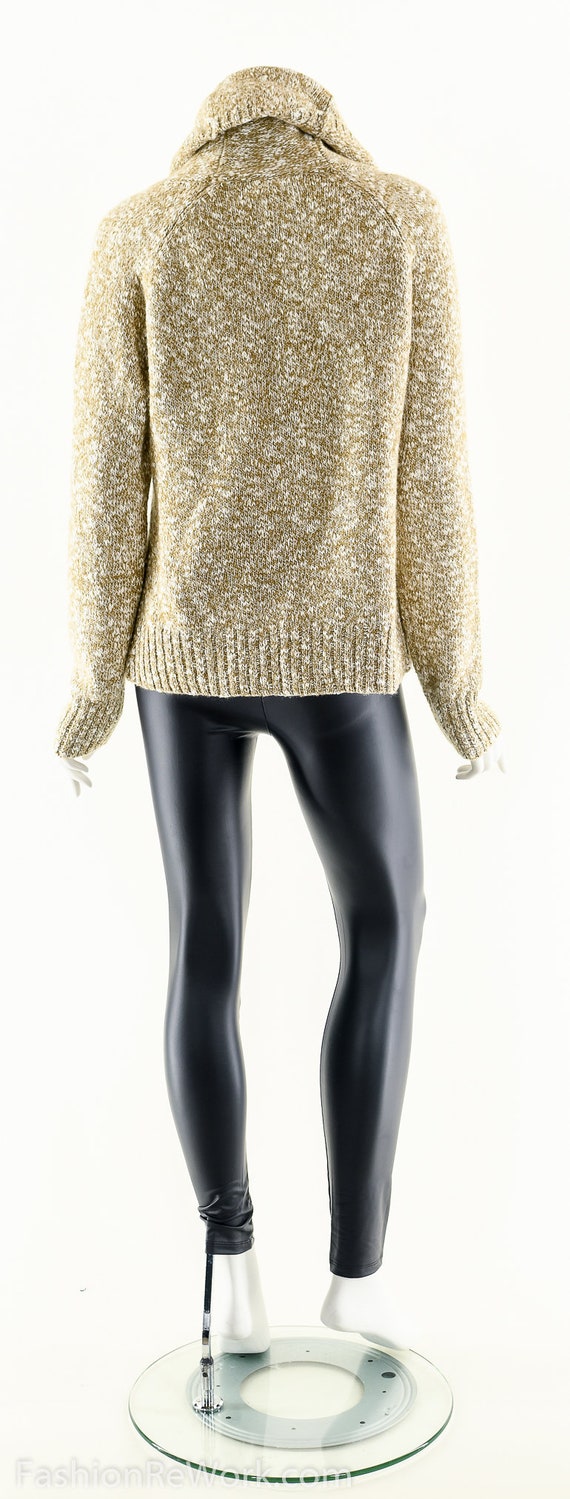 Cozy Soft Turtleneck,Heather Brown Sweater,Vintag… - image 5