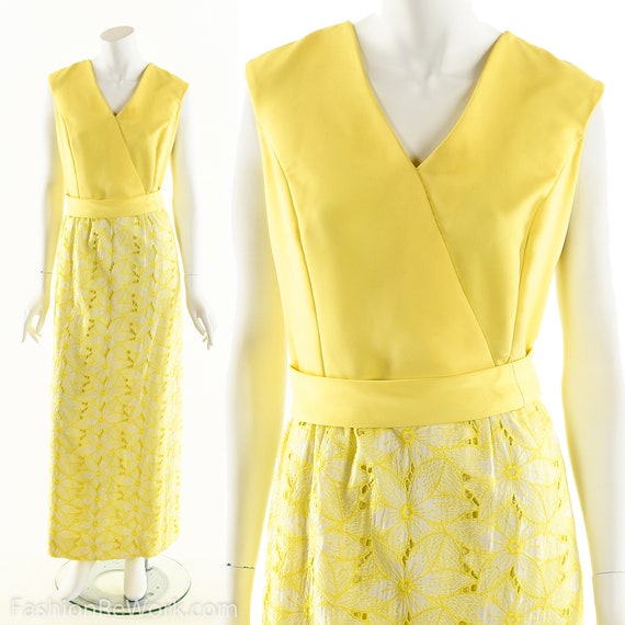 Yellow Daisy Dress,Daisy Lace Dress,Sunny Yellow D