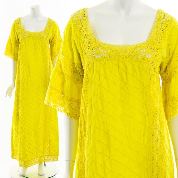 Sunny Yellow Mexican Wedding Dress - image 2