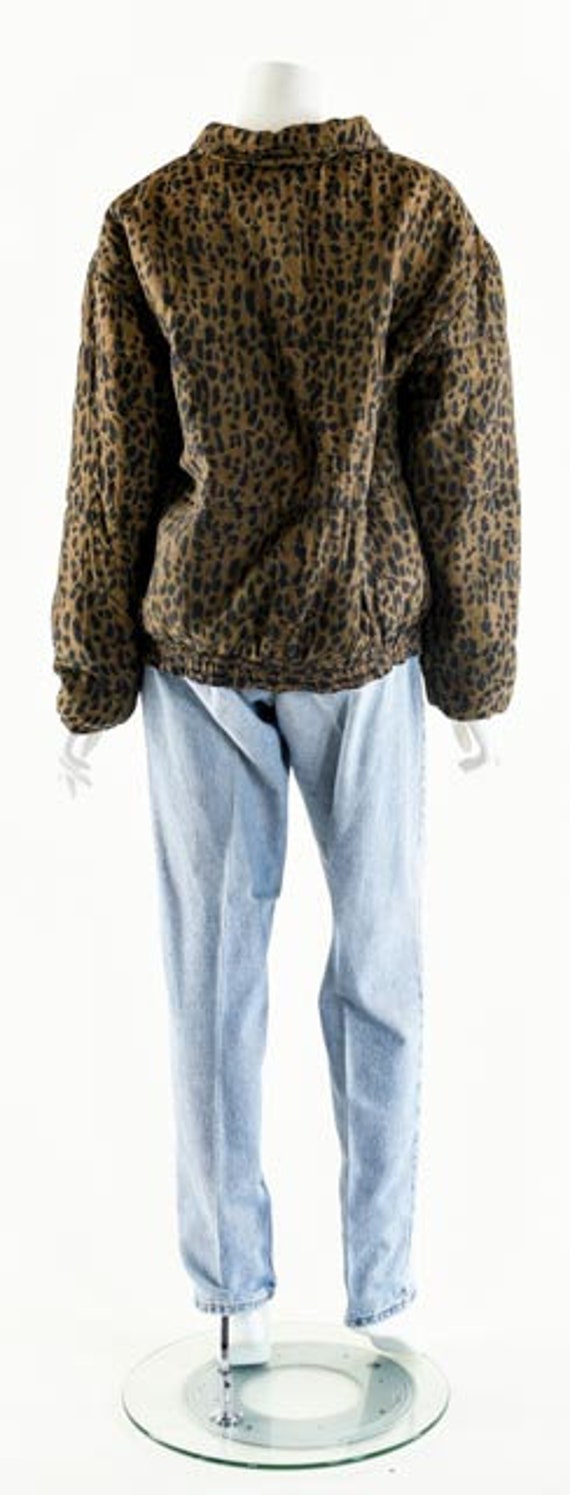 Leopard Silk Bomber,Cheetah Print Bomber Jacket,A… - image 4