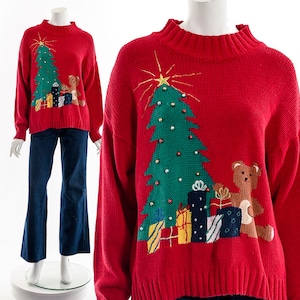 Christmas Tree Bear Sweater