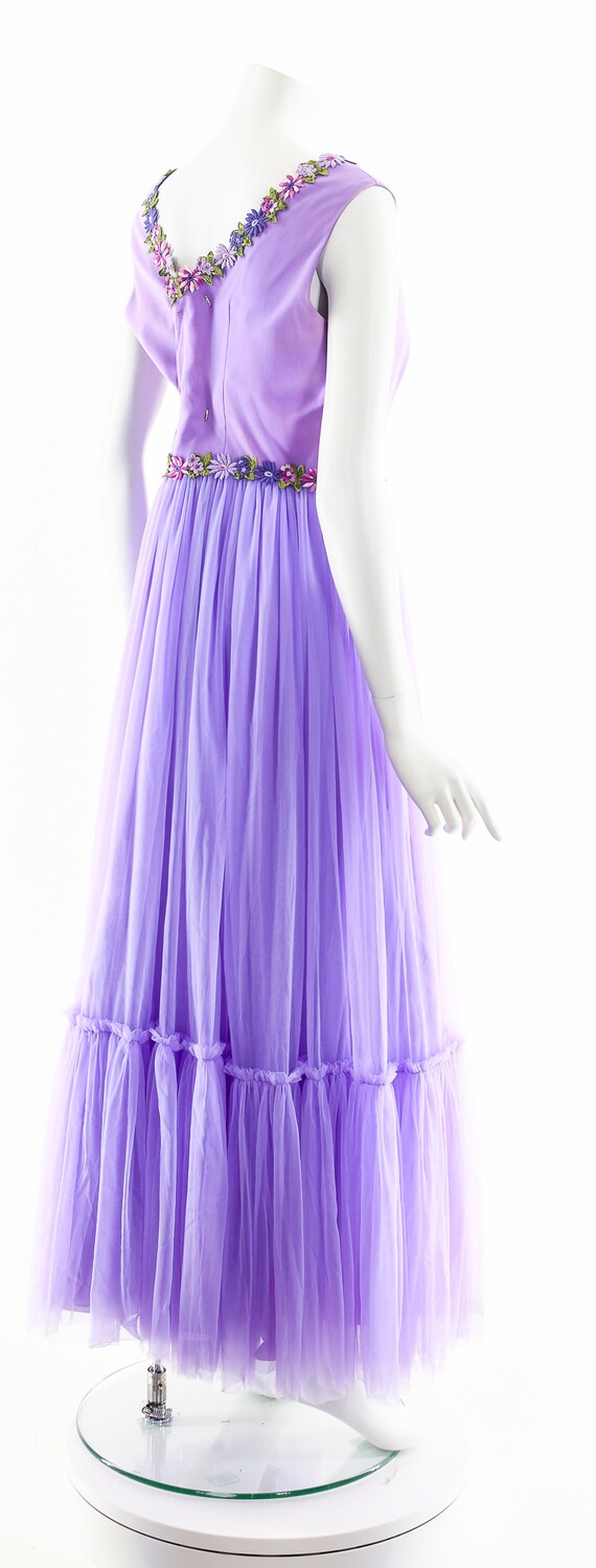 Purple Chiffon Tulle Maxi Dress,Lilac Lavender Wh… - image 6