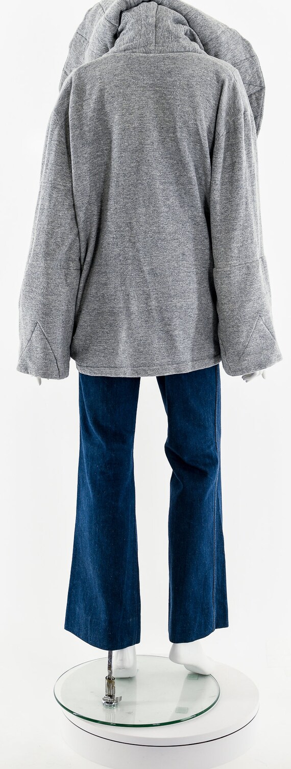 Norma Kamali Oversize Gray Quilted Jacket - image 7
