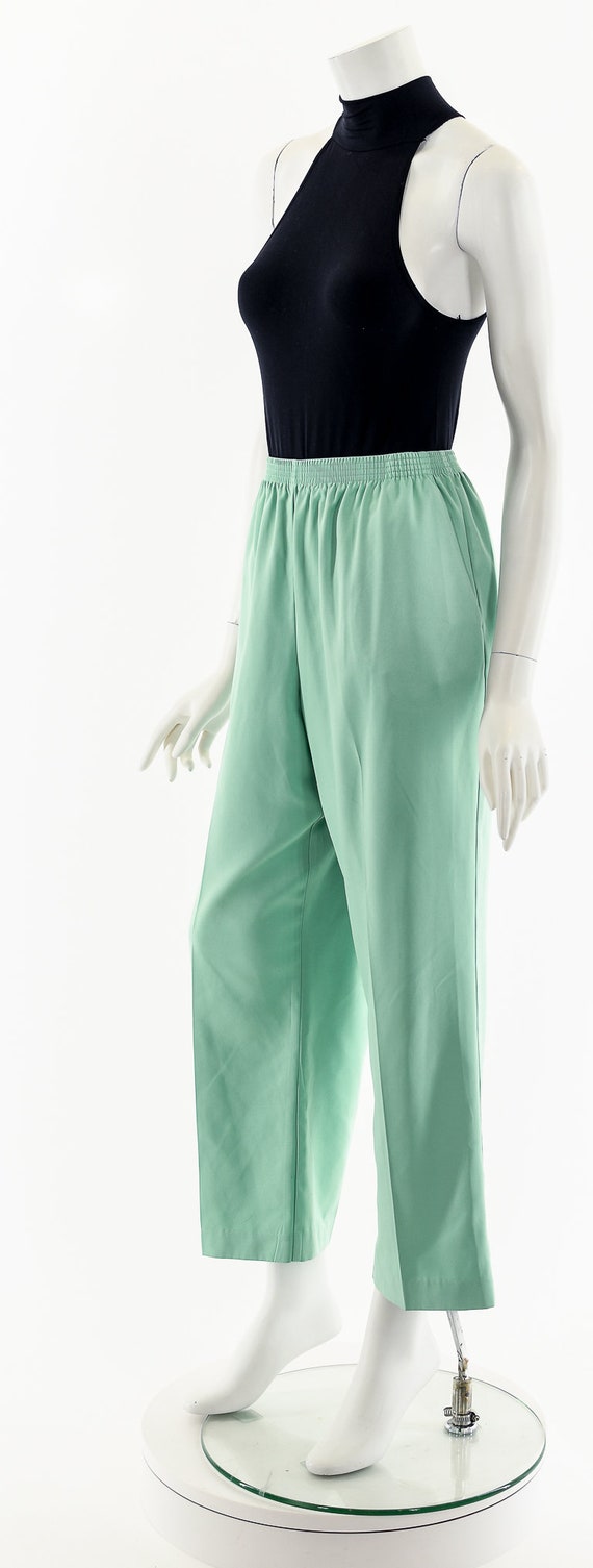 Mint Metallic Green Trouser Pant