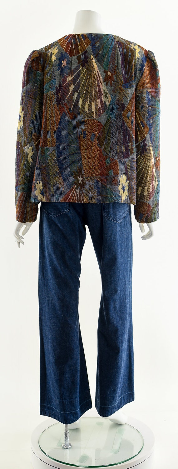 Star Art Deco Jacket,Puff Shoulder Jacket,Victori… - image 7