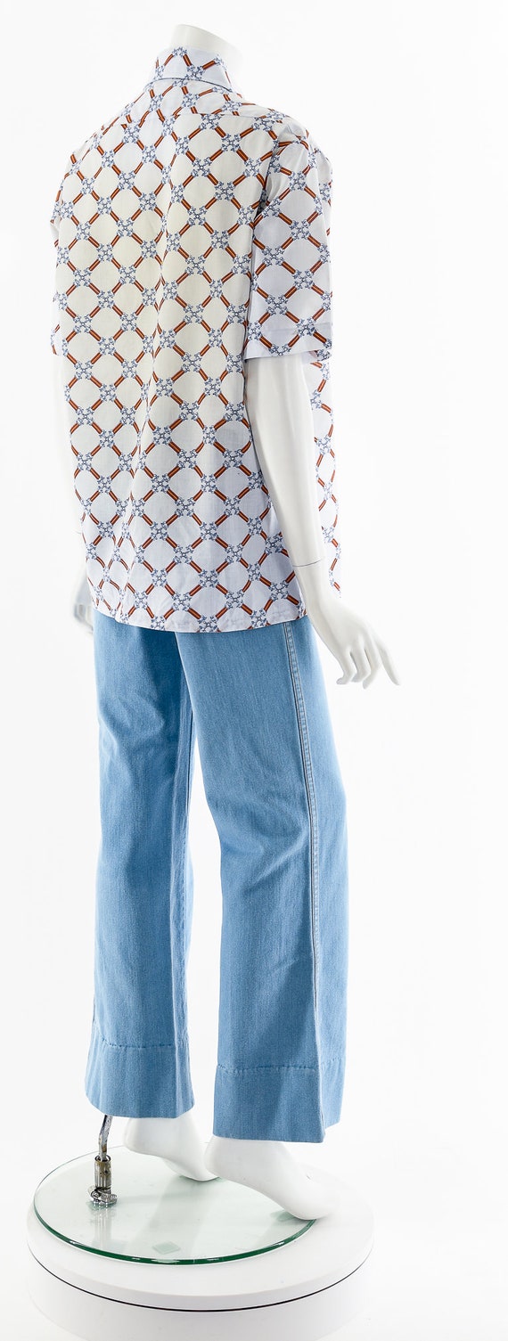 Light + Breezy Patterned Short Sleeve Button Up 7… - image 6