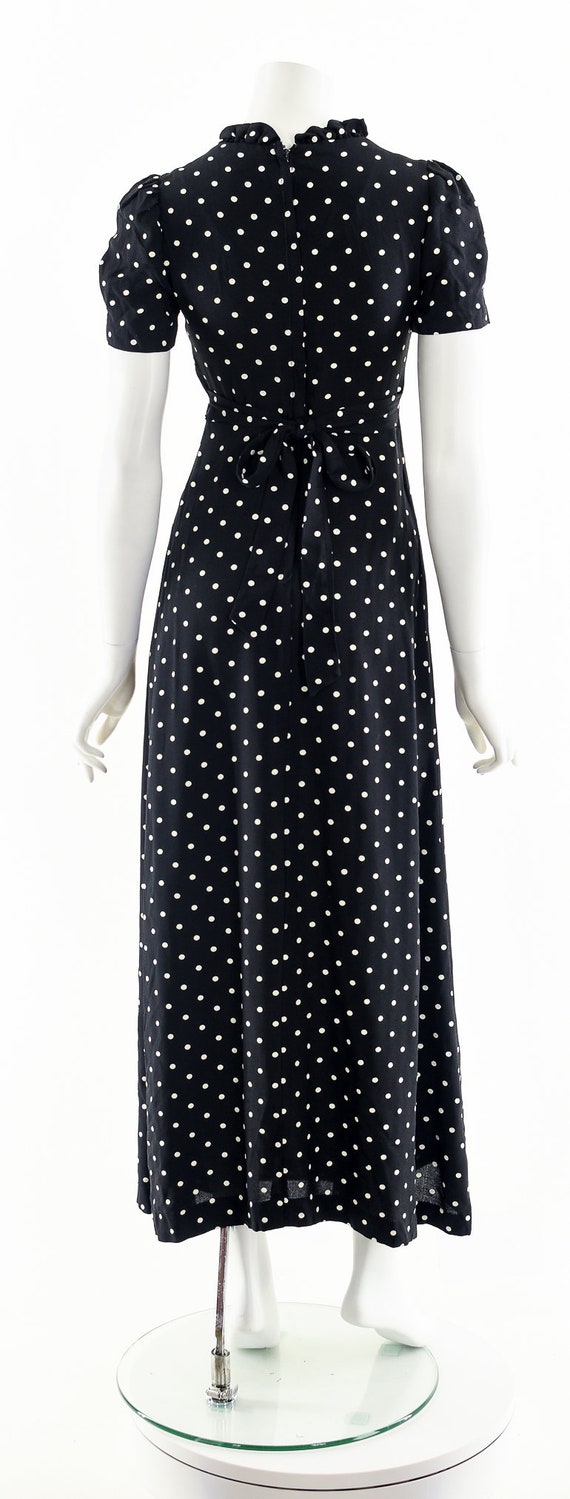 Polka Dot Maxi Dress,30s Inspired Dress,Vintage 3… - image 7