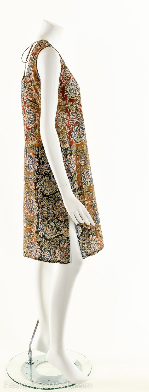 70s Boho Dress,Block Print Tent Dress,India Block… - image 5