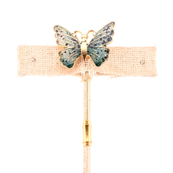 60s Cloisonné Butterfly Pin