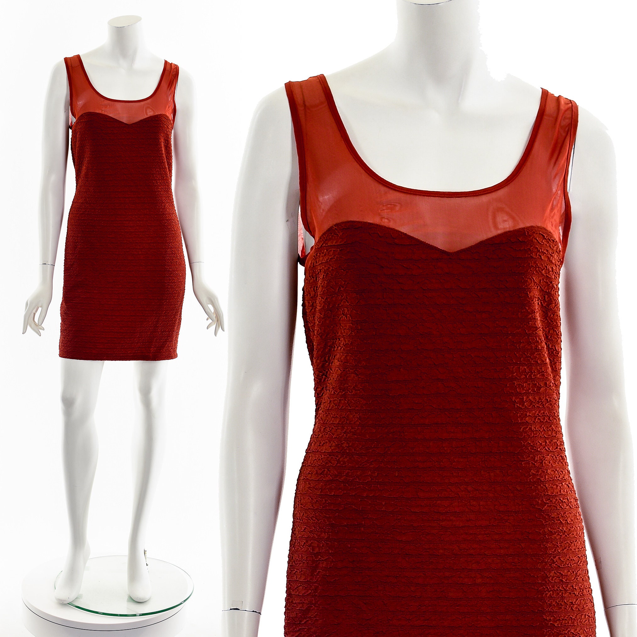 red textured bodycon dress Women's Textured Knit Maxi Bodycon Dress
