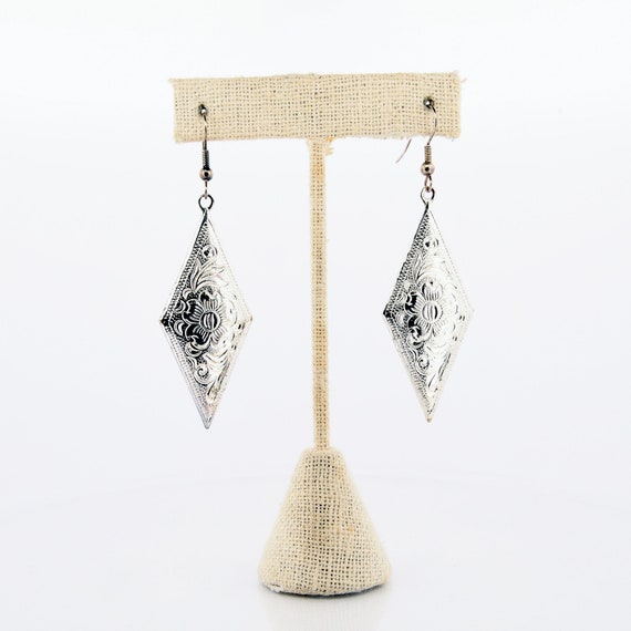 Silver Bohemian Diamond Earrings
