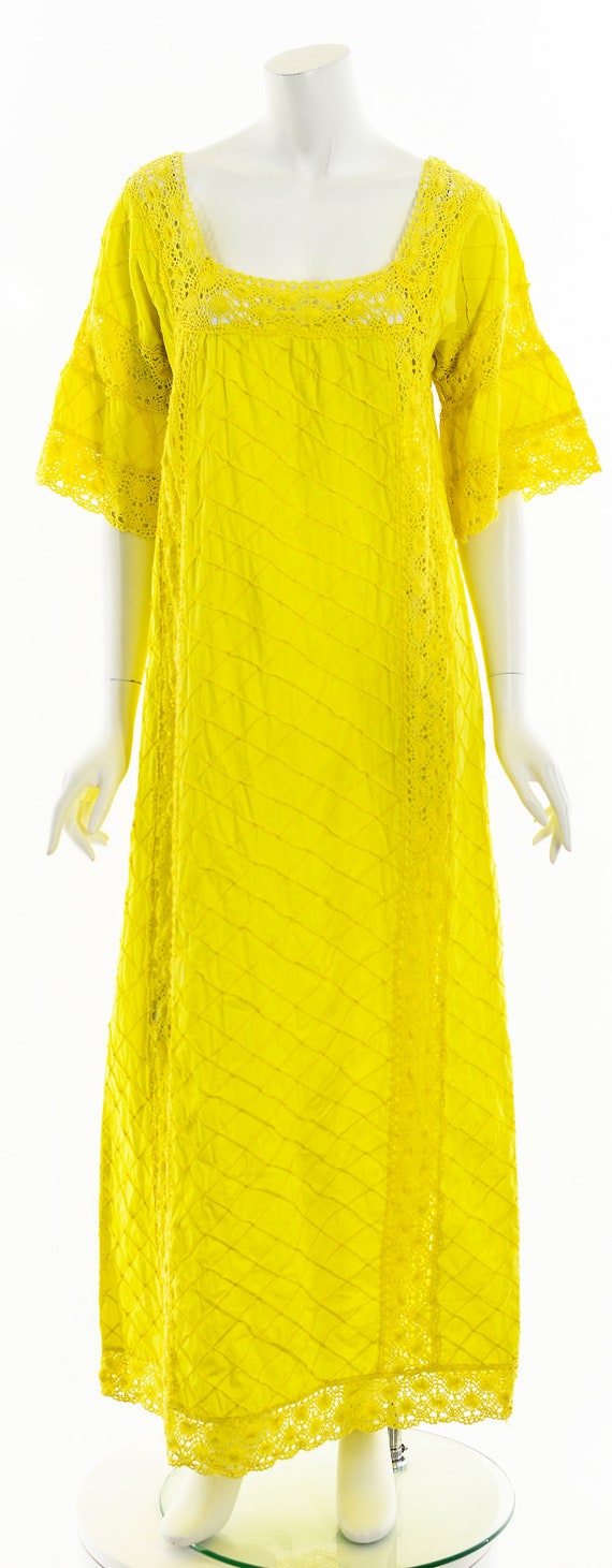 Sunny Yellow Mexican Wedding Dress - image 4
