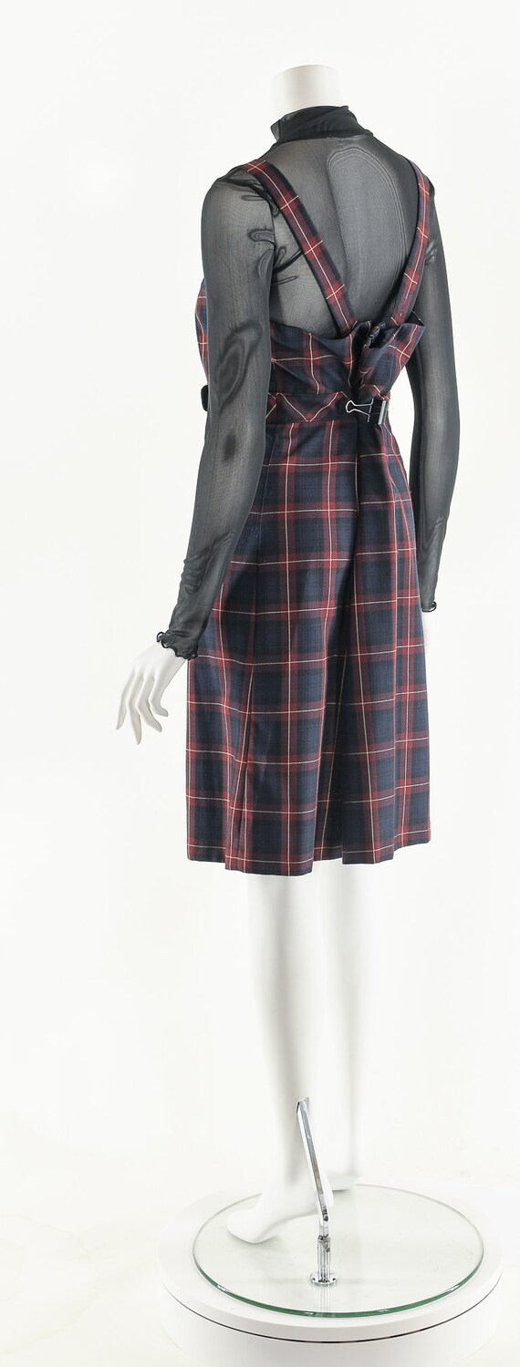 Suspender Plaid Dress,Preppy Tartan Dress,Vintage… - image 8