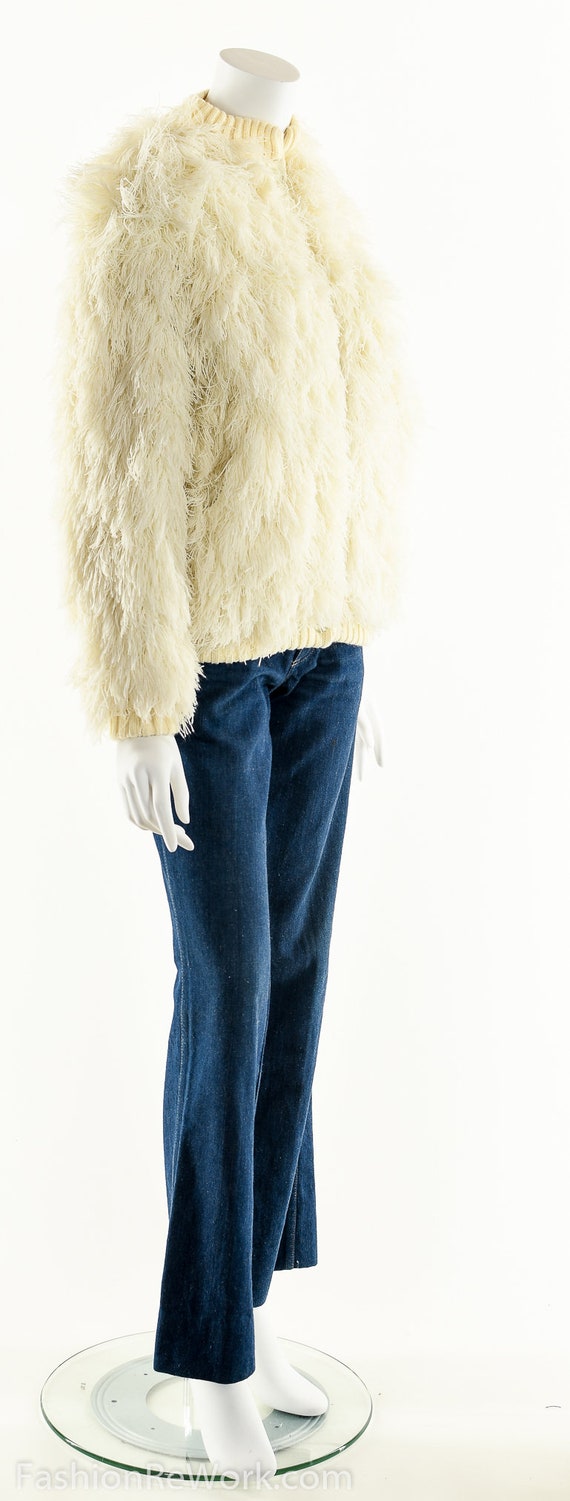 Arissa Shag Coat, Vintage Arissa White Shag Jacke… - image 3