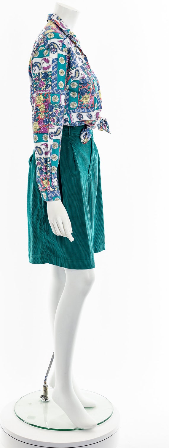 Patchwork Paisley Cotton Button Down - image 5