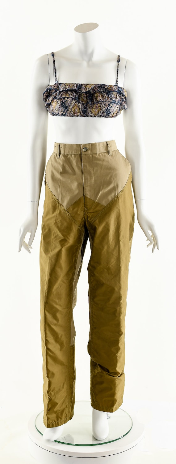 Minimalist Colorblock Patchwork Pants - image 4
