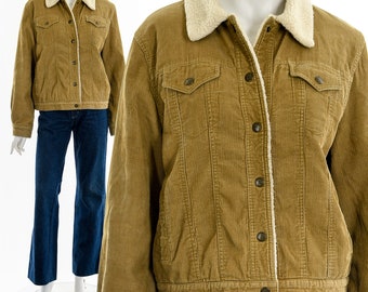 Corduroy Sherpa Lined Jacket 90s